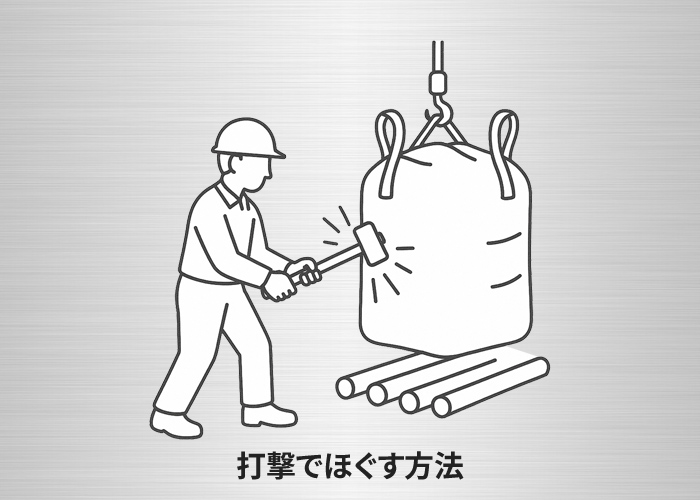 打撃でほぐす方法